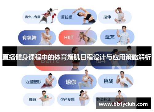 直播健身课程中的体育增肌日程设计与应用策略解析