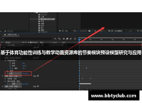 基于体育功能性训练与教学动画资源库的节奏模块预设模型研究与应用